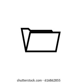 Folder Icon Vector Illustration on the white background.
