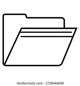 imagen vectorial de icono de carpeta