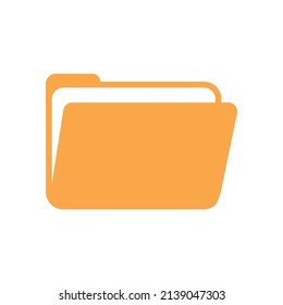 signo de ilustración de vector de icono de carpeta