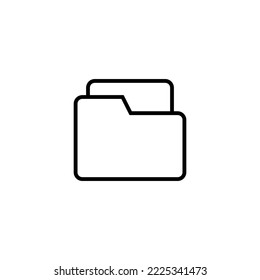 Folder icon vector illustration. folder sign and symbol