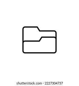 Folder icon vector illustration. folder sign and symbol