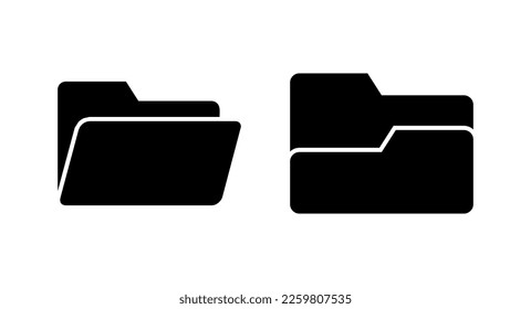 Ordnersymbol, Vektorgrafik. Ordnerzeichen und Symbol
