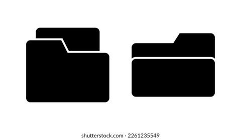 Folder icon vector illustration. folder sign and symbol