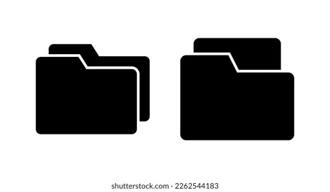 Folder icon vector illustration. folder sign and symbol