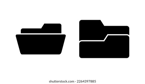 Folder icon vector illustration. folder sign and symbol