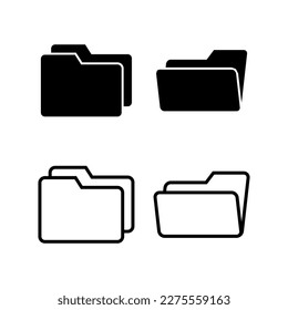Folder icon vector illustration. folder sign and symbol
