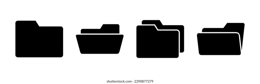 Folder icon vector illustration. folder sign and symbol