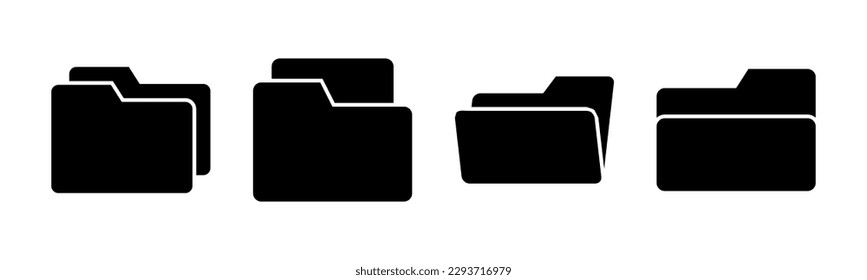 Ordnersymbol, Vektorgrafik. Ordnerzeichen und Symbol