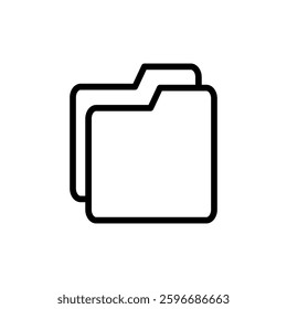 Folder icon vector illustration. folder sign and symbol