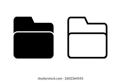 Folder icon vector illustration. folder sign and symbol