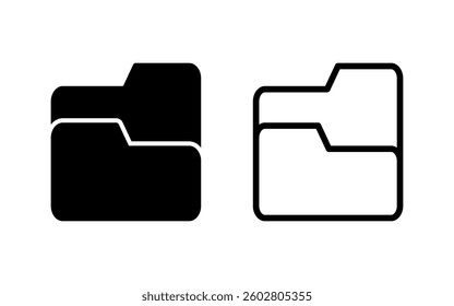 Folder icon vector illustration. folder sign and symbol