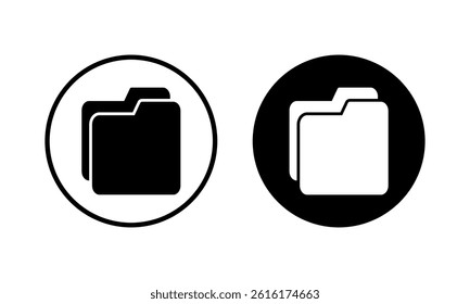 Folder icon vector illustration. folder sign and symbol