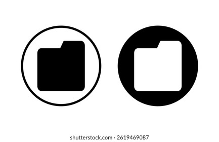 Folder icon vector illustration. folder sign and symbol