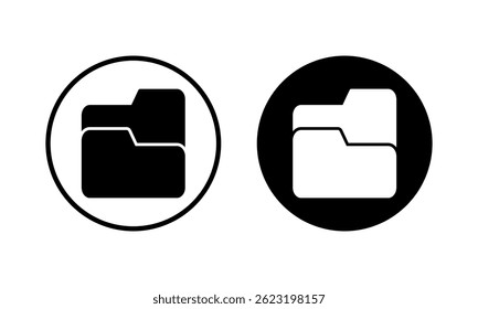 Folder icon vector illustration. folder sign and symbol