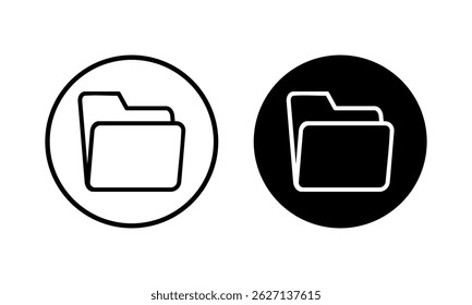 Folder icon vector illustration. folder sign and symbol