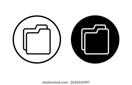 Folder icon vector illustration. folder sign and symbol