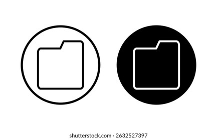 Folder icon vector illustration. folder sign and symbol