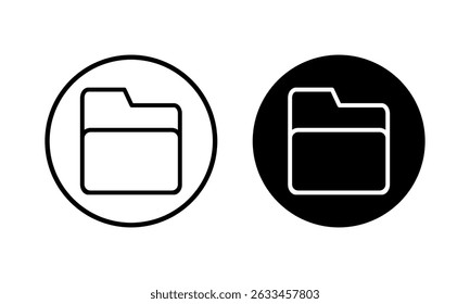 Folder icon vector illustration. folder sign and symbol