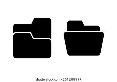 Folder icon vector illustration. folder sign and symbol