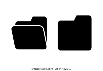 Folder icon vector illustration. folder sign and symbol