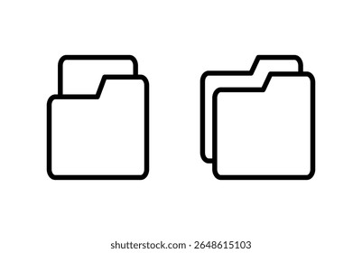 Folder icon vector illustration. folder sign and symbol