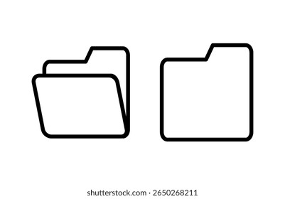 Folder icon vector illustration. folder sign and symbol