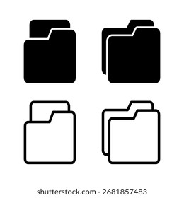 Folder icon vector illustration. folder sign and symbol