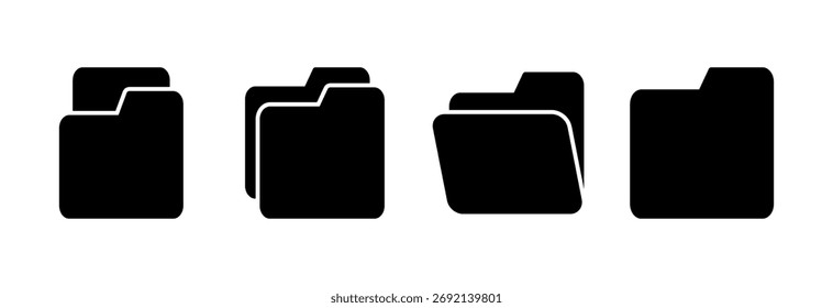Folder icon vector illustration. folder sign and symbol