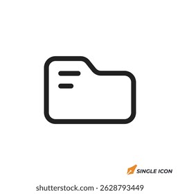 folder icon vector illustration. folder symbol isolated on white background