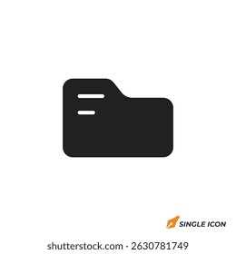 folder icon vector illustration. folder symbol isolated on white background