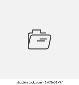folder icon vector illustrator sign