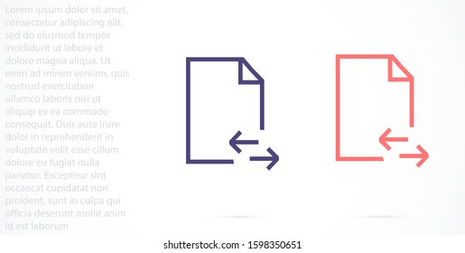 The folder icon vector  Internet . File symbol. Flat Vector illustration.  Internet The folder icon vector Upload file icon. The folder icon vector File document symbol button 