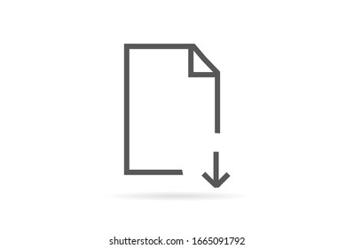 The folder icon vector Internet . File symbol. Flat Vector illustration. Internet The folder icon vector Upload file icon. The folder icon vector File document symbol button