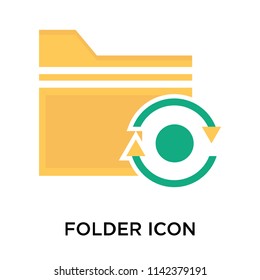 Folder icon vector isolated on white background for your web and mobile app design, Folder logo concept