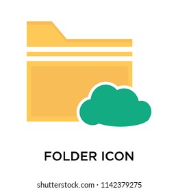 Folder icon vector isolated on white background for your web and mobile app design, Folder logo concept