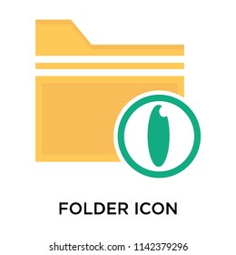 Folder icon vector isolated on white background for your web and mobile app design, Folder logo concept