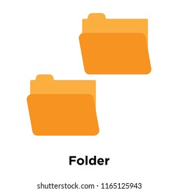 Folder icon vector isolated on white background, Folder transparent sign , colorful equipment symbols