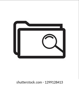 folder icon vector line art