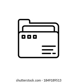 Folder icon in vector. Logotype