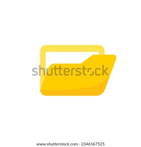 Folder icon vector. open Folder vector.