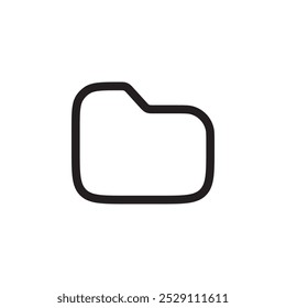 Folder icon Vector set outline