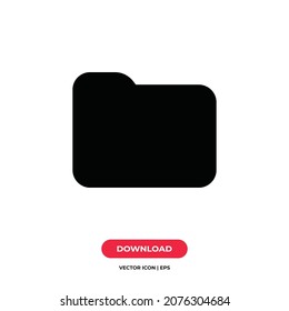 Folder icon vector. Folder sign