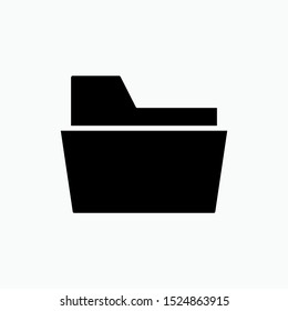 Folder Icon - Vector, Sign and Symbol for Design, Presentation, Website or Apps Elements. 