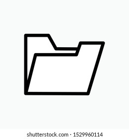 
Folder Icon - Vector, Sign and Symbol for Design, Presentation, Website or Apps Elements. 
