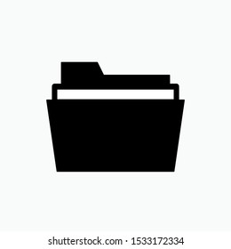 
Folder Icon - Vector, Sign and Symbol for Design, Presentation, Website or Apps Elements. 