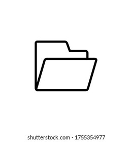 folder icon vector sign symbol isolated