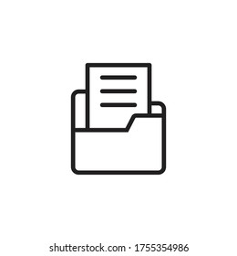 folder icon vector sign symbol isolated