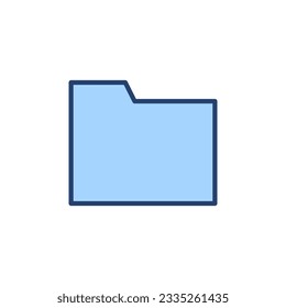 Vector de icono de carpeta. signo de carpeta y símbolo