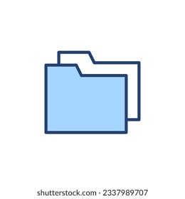 Folder icon vector. folder sign and symbol