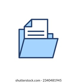 Folder icon vector. folder sign and symbol